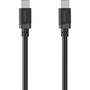 Hama Кабел usb-c - usb-c, 60w, 0.5 м, черен (hama-201819) - cybertrade