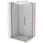 Mexen Velar L плъзгаща се душ кабина 90 x 70 см, прозрачна, четкана мед - 871-090-070-03-65 (871-090-070-03-65)