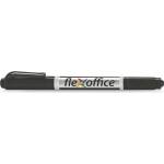 FlexOffice Алкохолен маркер, 0, 4/1, 0 мм, заострен, с два края, flexoffice "pm01", черен fo-pm01black (fo-pm01black)
