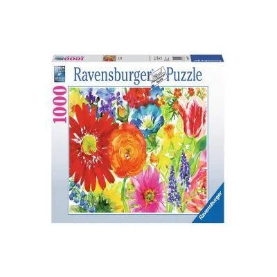 Ravensburger Пъзел Ravensburger 1000 части - Цветя рисунка, 7019729