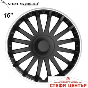 Versaco Тасове за джанти 16'' Versaco Crystal SO Black (56016) - steficenter