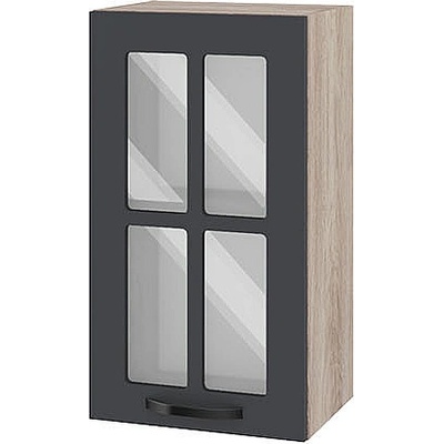 ИРИМ Горен кухненски шкаф Сити АРФ-Карбон мат-11-102 40 см