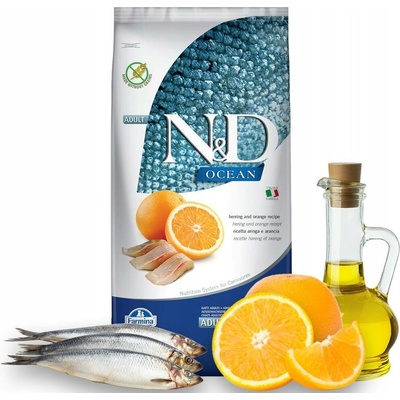 N&D Farmina Ocean Sleď s Pomerančem 5 kg