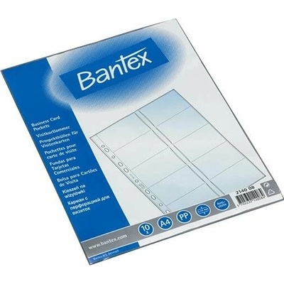 Bantex Prospektový obal A4 na vizitky 80 mikronů balení 10 ks