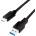 LogiLink Кабел Logilink USB 3.2 Gen1 Type-C, C/M-USB-A/M, черен, 1 м