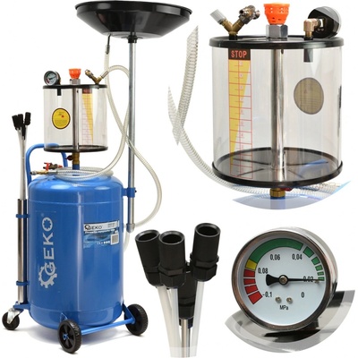 Pneumatická odsávačka použitého oleje 80l, Geko G02120 – Zboží Mobilmania