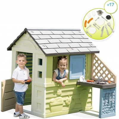 SMOBY Záhradný domček Pretty s kuchynkou
