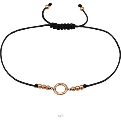 Prošperk Šňůrkový náramek růžové zlacení S1674