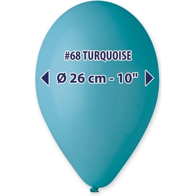 Balónek tmavě tyrkysový 26 cm