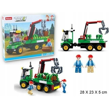 Sluban B0778 Traktor s prívesom na polená