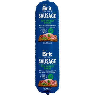 Brit Sausage Turkey & Pea 12 x 800 g