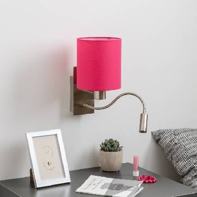 Brilagi - LED Аплик NUBILA 1xE27/25W/230V + LED/3W хром/розов (BG1556J)