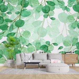 Art Gift Decor Фототапет Зелен акварел