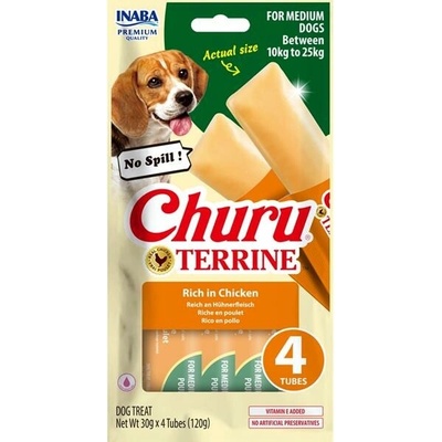 Inaba Churu Terrine Medium Dog kuracie 4 x 30 g