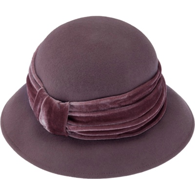 Fiebig Headwear since 1903 Dámský plstěný klobouček Cloche fialový