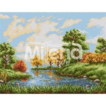 Milena Style Ранна есен - гоблен със схема конци dmc 1: 1
