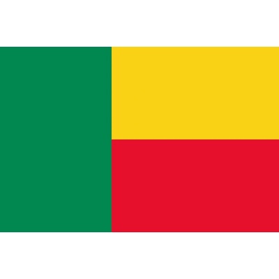 Benin vlajka - 30 x 45 cm - tunel, karabina