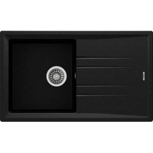 Teka Гранитна мивка, обръщаема, за шкаф 50 см Stone 50 B-TG ЧЕРЕН МЕТАЛИК (М.1021.ЧМ) - bay Мивка за вграждане