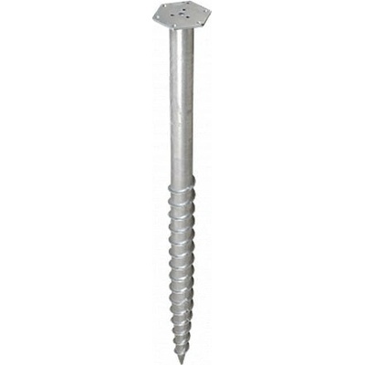 Domax zemná zaskrutkovacia pätka stĺpika so šesťuholníkom PWM 114/1600 - 160 x 1600 x 900 x 3.5 mm
