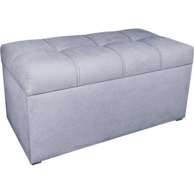 Well Done Taburet Kostka 80 × 40 s úložným prostorem – šedý Soro 90