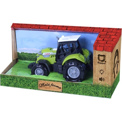 Rappa Детска играчка Rappa - Трактор "Моята малка ферма", със звук и светлини, 10 cm (217553)