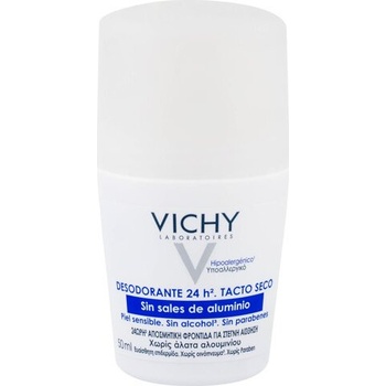 Vichy deodorant kuličkový deodorant roll-on pro citlivou pokožku 24Hr Deodorant Dry Touch 50 ml