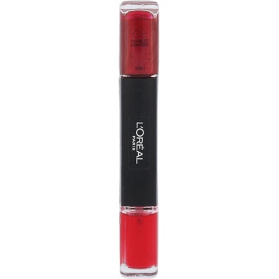 L'Oréal LOreal Paris Infallible Лак за нокти 2-в-1 018 Scarlet Century 2 x 5 ml