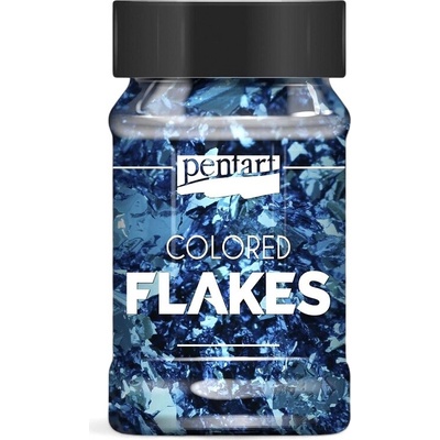 Pentart Barevné fóliové vločky PENTART 100 ml MODRÁ – Sleviste.cz