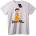 NOONEBRAND Тениска Dewi Карикатура - 2XL, White