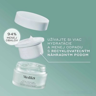 Medik8 Total Moisture Daily hydratačný krém náhradná náplň 50 ml