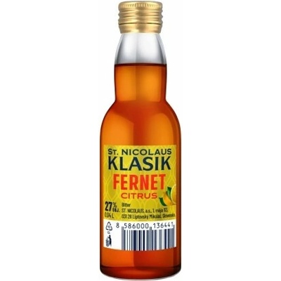 St. Nicolaus Klasik Fernet Citrus 27% 0,04 l (čistá fľaša)