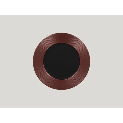 RAK Porcelain Antic mělký talíř 27 cm bronzový RAK-MAEVFP27BB