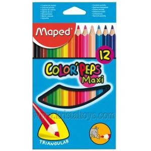 Maped Цветни моливи Мапед maped color 12 цвята