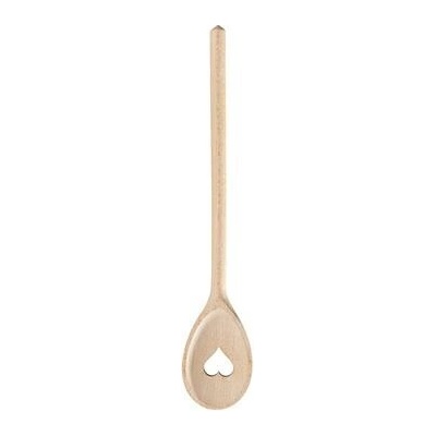 Vařečka dřevo oválná 30cm SRDCE