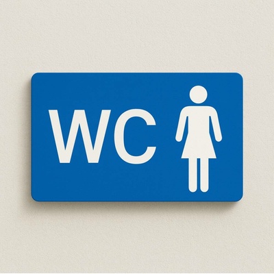 Traiva s.r.o WC Ženy Verze: Plast 190 x 90 mm tl. 0.5 mm - Kód: 02445