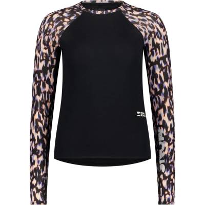Mons Royale Дамско мериносово термобельо Mons Royale Women's Bella Merino Long Sleeve Merino base layer - Rock Leopard / Black (115-2717-0313)