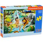 Castorland Пъзел Castorland от 120 части - Игра в джунглата (B-13487-1) - baby