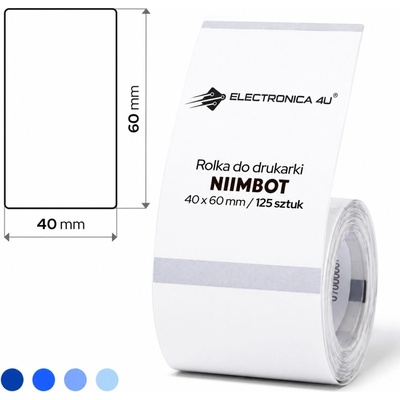 Samolepicí štítky pro Niimbot B21 B1 B4 B3S B31 40x60 průhledné