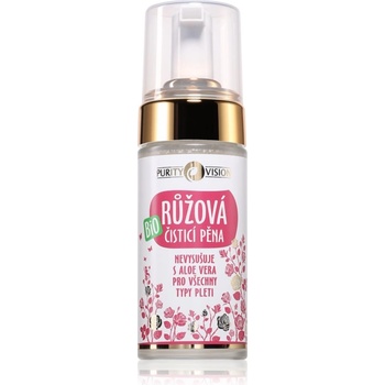 PURITY VISION BIO Rose Cleansing Foam нежна почистваща пяна за чувствителна кожа на лицето 90ml
