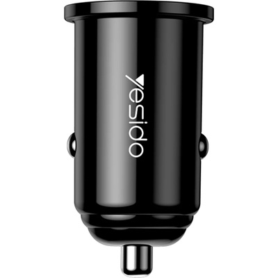 YESIDO Автоматично зарядно устройство QC3.0, FCP, AFC, 18W, 3A - Yesido (Y38) - черно