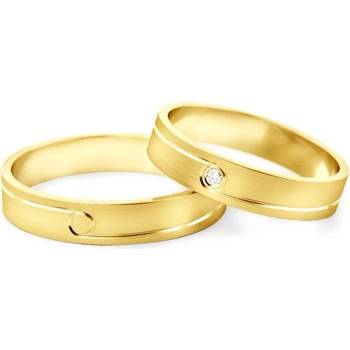 Image 1 of SAVICKI Сватбени халки: злато, плоски. 4 мм