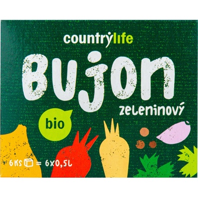 Country Life Bujón zeleninový kocky 66 g
