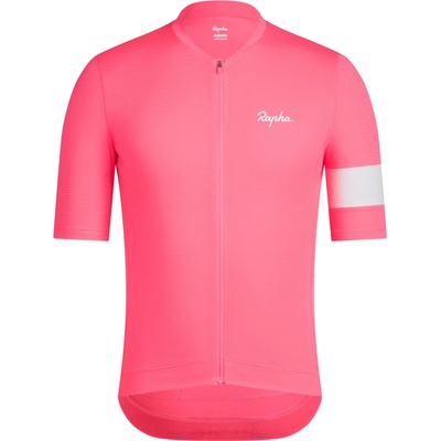 Rapha Men's Core Jersey High-Vis Pink/White Pánsky