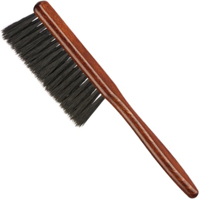 Eurostil Barber Line kefa s drevenou rúčkou oprašovák