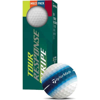 TaylorMade Tour Response Stripe modré 3 ks