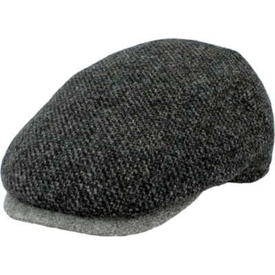 Fiebig Headwear since 1903 Zimní šedá pánská bekovka kostkovaná bekovka
