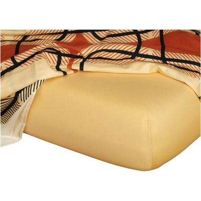 Dadka prostěradlo jersey okrové 80x220x18