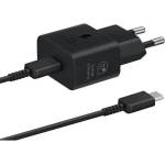 Samsung Оригинално Зарядно Samsung 25W 220v Super Fast Charger LS с USB-C Кабел EP-T2510EBE, Черен (Bulk) (EP-T2510EВE)