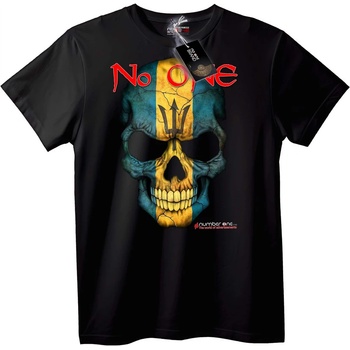 NOONEBRAND Тениска Барбадос Флаг Skull - L, Black