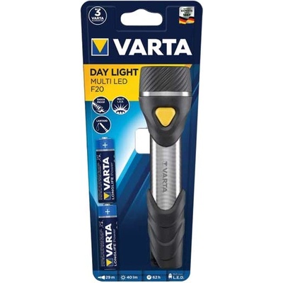 VARTA ФЕНЕР Varta Day Light Multi Led 16632 F20 2AA АЛУМИНИЕВ (6060012)